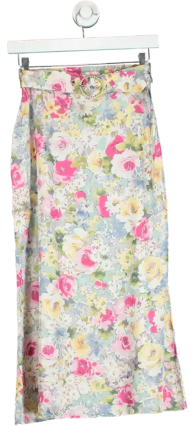 Art Dealer Multicolour Floral Midi Skirt XS