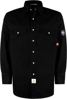 BOCOMAL FR Shirts Flame Resistant 100% C NFPA2112 7.5oz Men's Fire Retardant Welding Shirt
