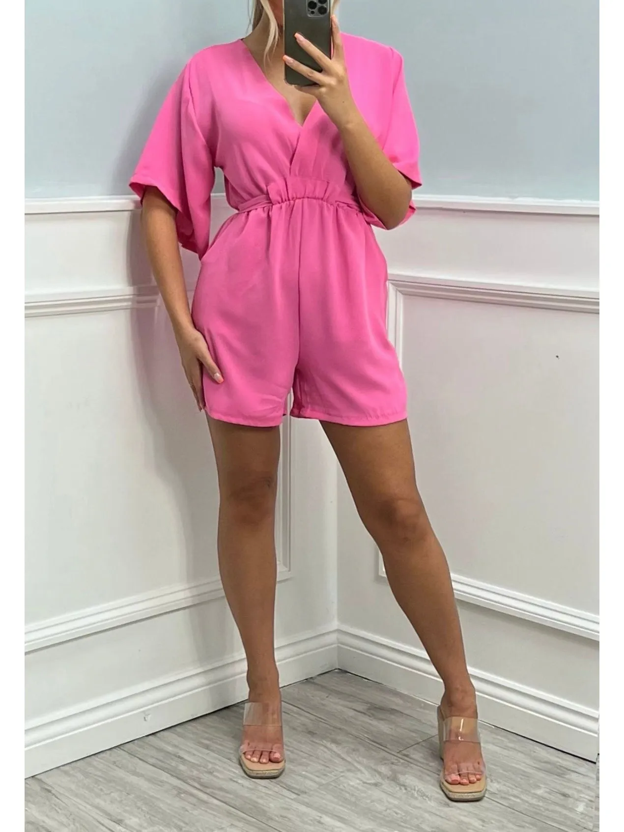 Bonnie wrap front playsuit