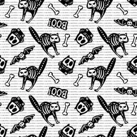 Clearance - Glow Ghosts - 9606G-9 Blk/White