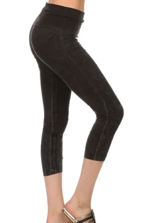 Easy Fit USA Cotton Capri Leggings Made in USA