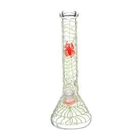 Glass Tube 8in Spider Web