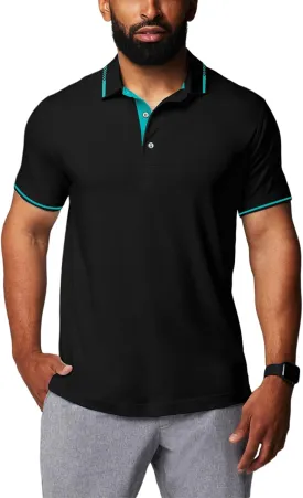 Golf Polo Shirts for Men Short Sleeve Quick Dry Performance Moisture Wicking