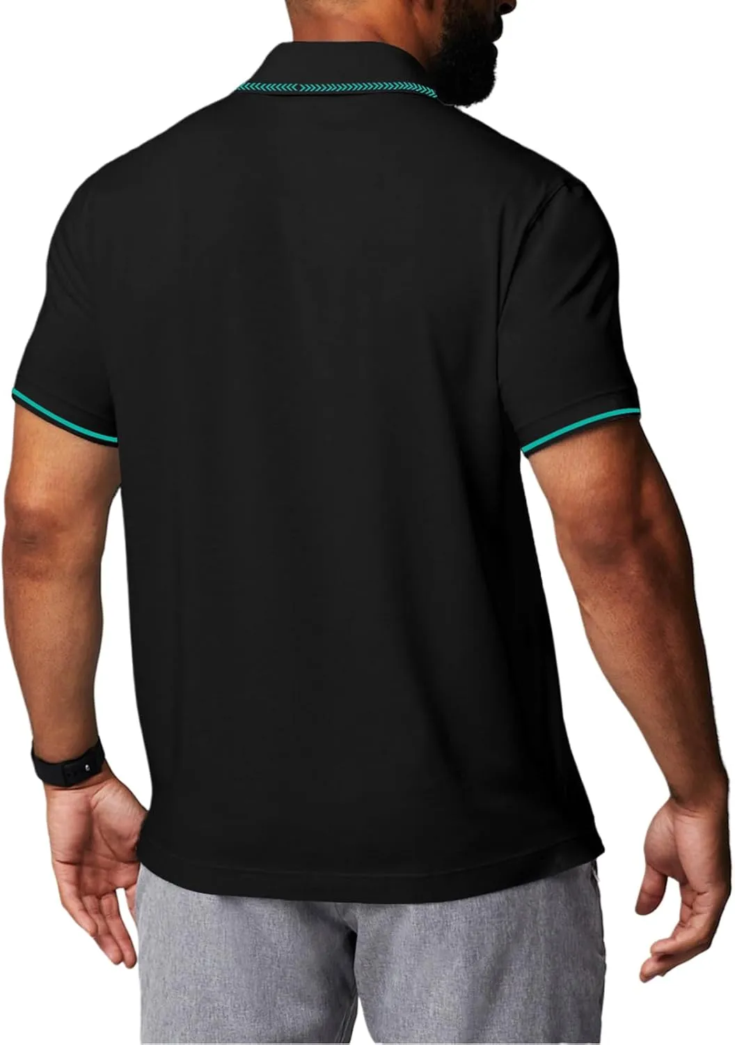 Golf Polo Shirts for Men Short Sleeve Quick Dry Performance Moisture Wicking