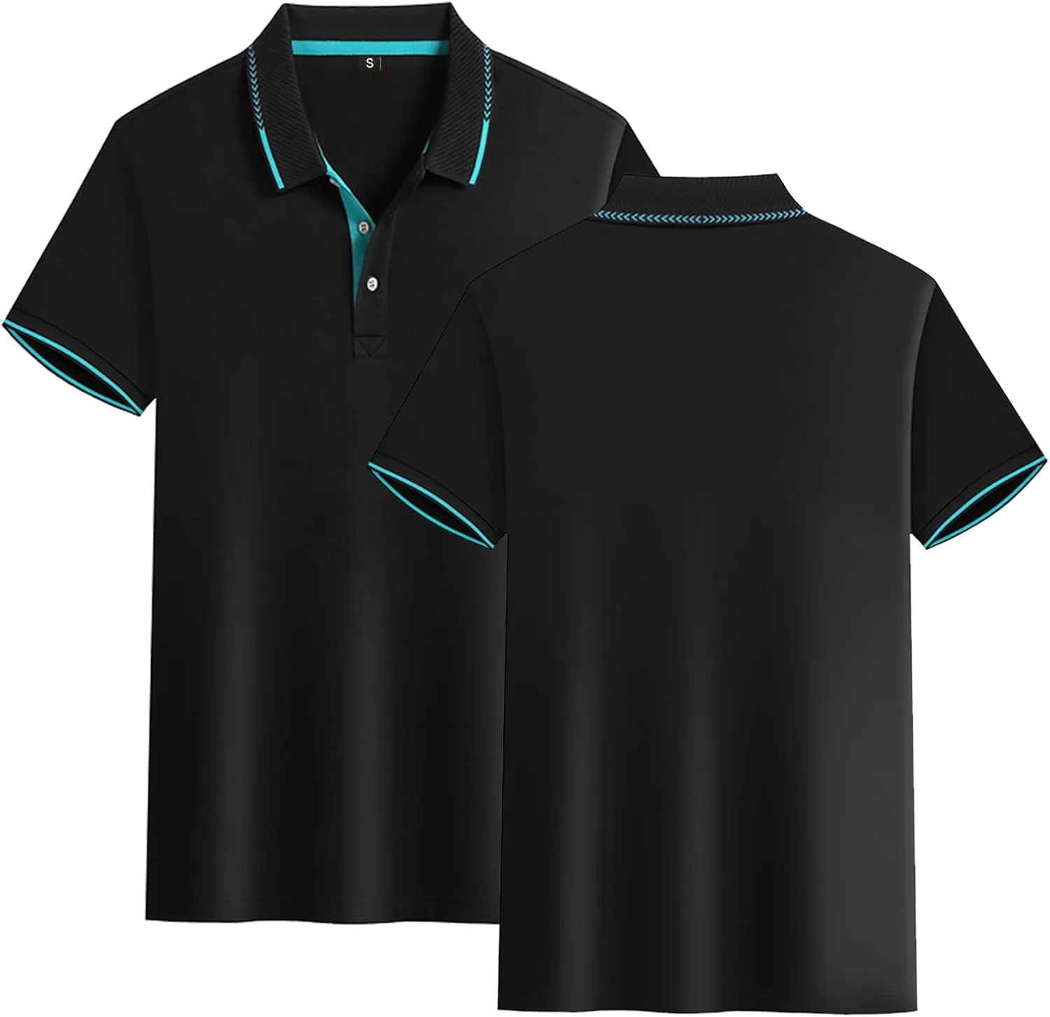 Golf Polo Shirts for Men Short Sleeve Quick Dry Performance Moisture Wicking
