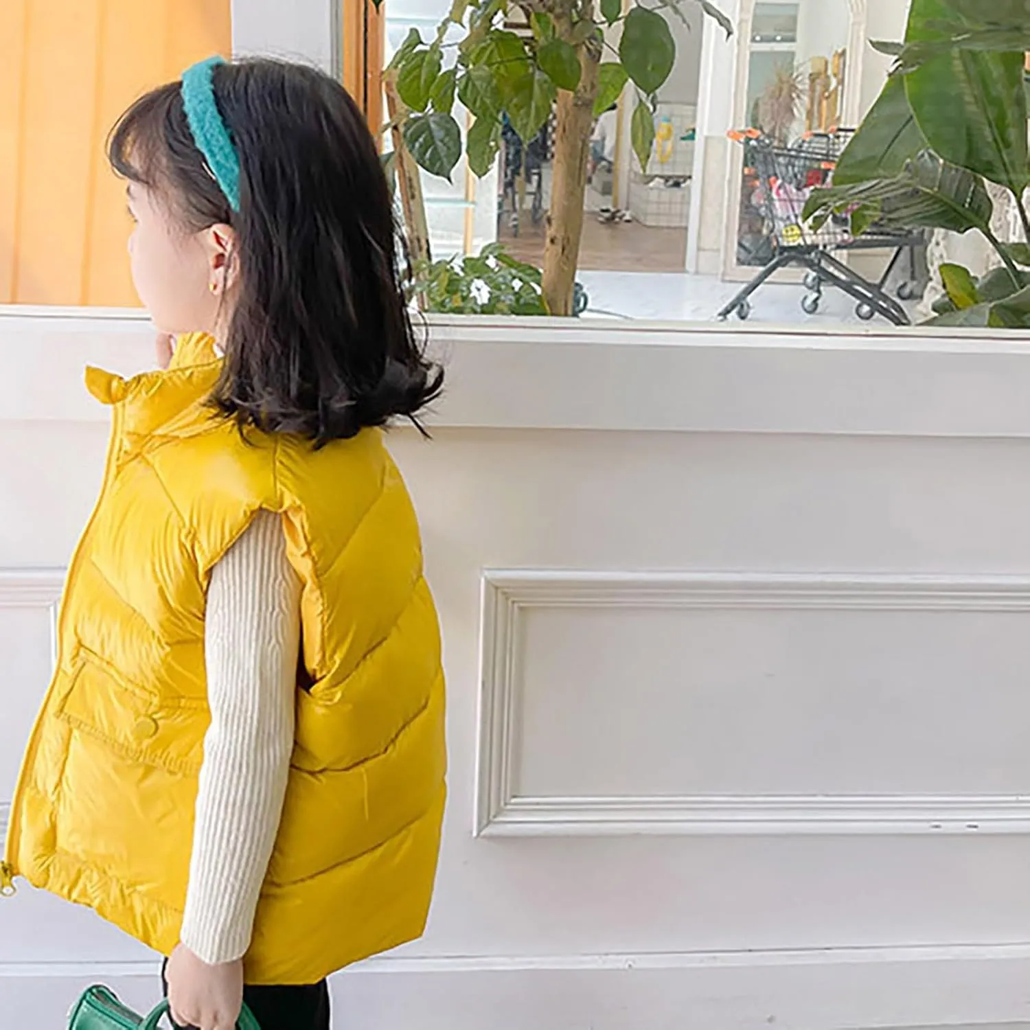 Kids Puffer Vest Lightweight Waterproof Sleeveless Zip up Outwear for Toddler Baby Boys Girls Winter Down Coat Vest