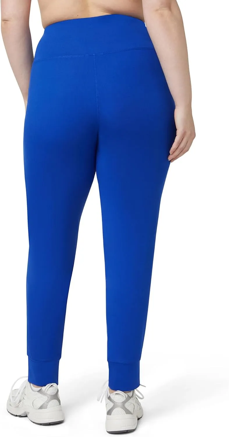 No Nonsense Women's Athletic Jogger with 4-Way Stretch, Pockets, High-Waisted Lounge Pants for Yoga, Running, Workout