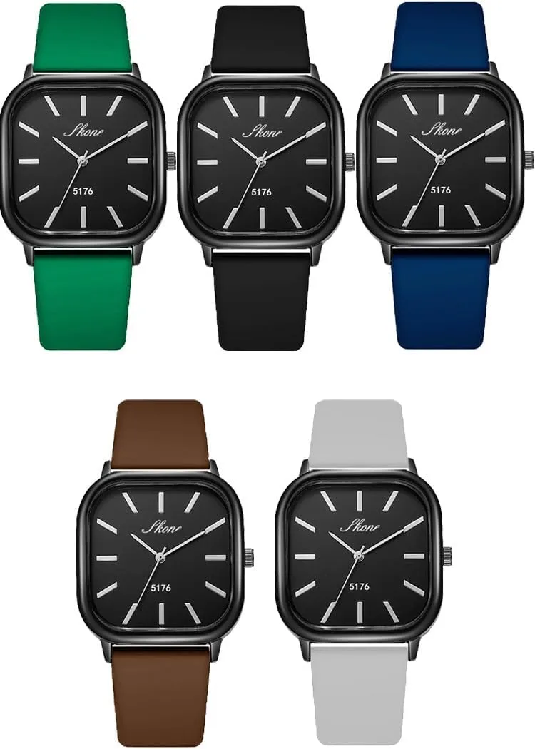 Reginald Casual Women's Watch Big Face Watch for Women Square Women Watches Novel Face Dial Fashion Quartz Silica Gel Strap Watches