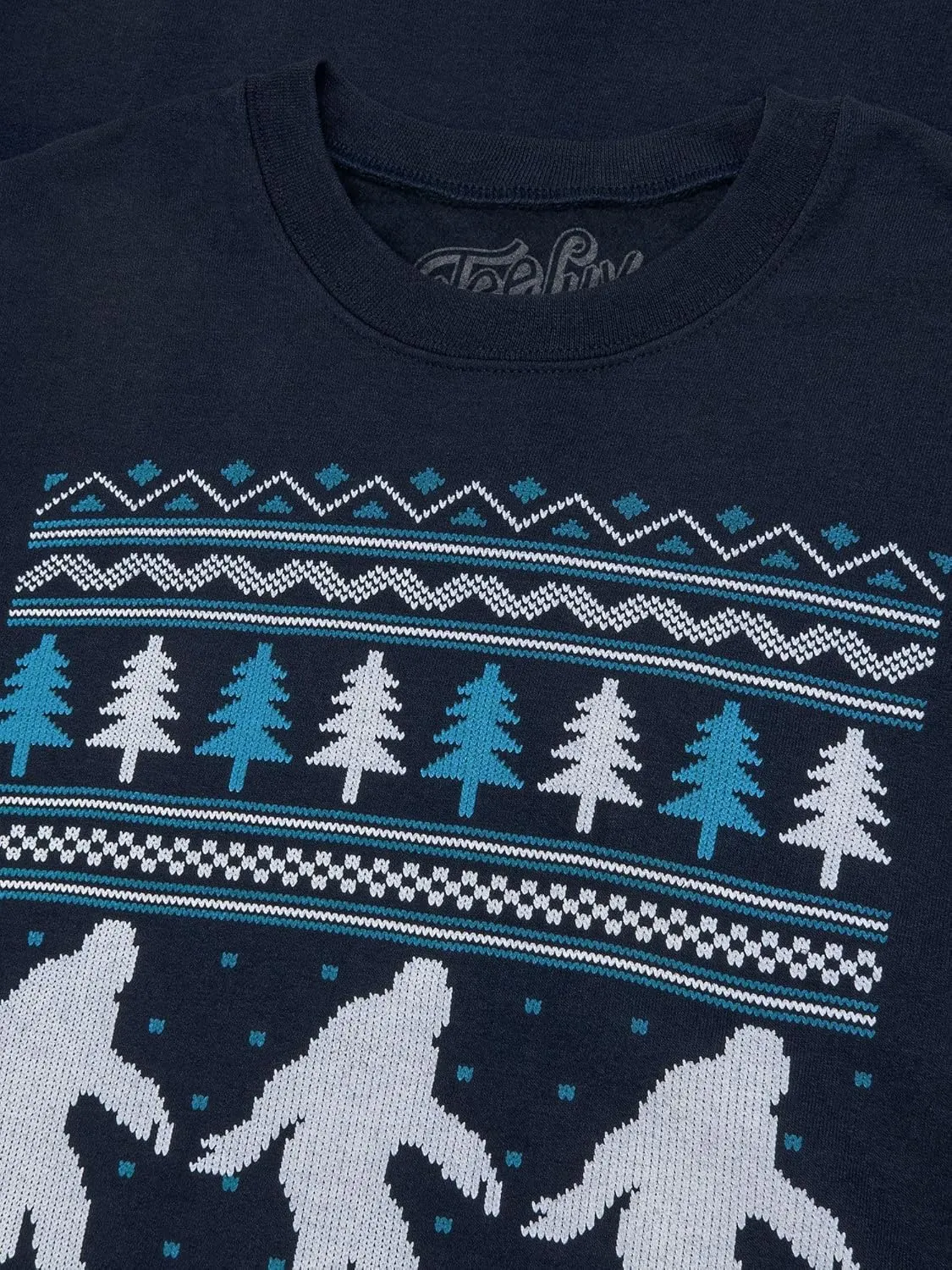 Tee Luv Yeti Christmas Sweatshirt - Abominable Snowman Graphic Holiday Sweater