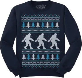 Tee Luv Yeti Christmas Sweatshirt - Abominable Snowman Graphic Holiday Sweater