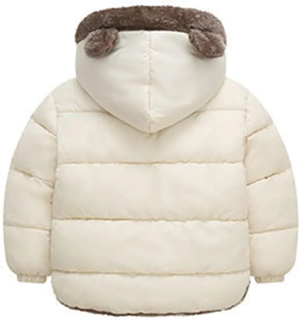Toddler Kids Baby Boys Girls Winter Warm Solid Padded Coats Outerwear Hooded Jacket Boys Light down