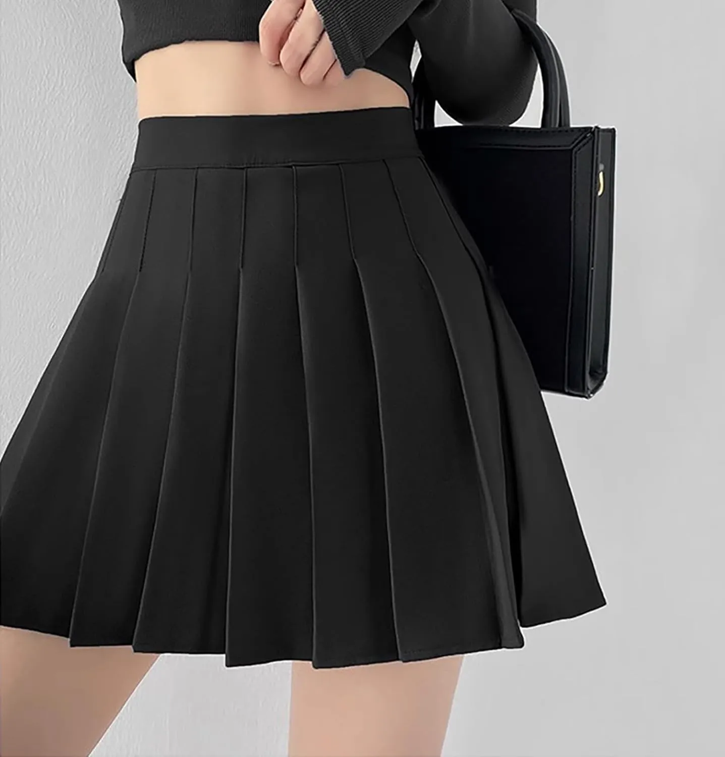 Women's High Waist A-Line Pleated Mini Skirt Short Tennis Skirt