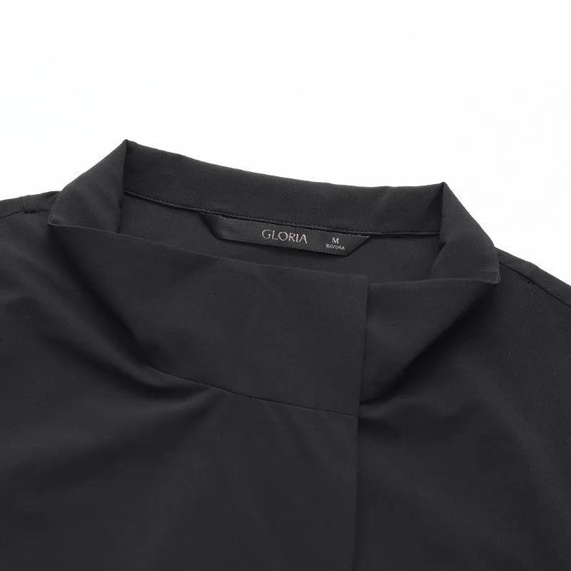 Yarn Elastic Collar Trench Coat